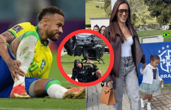 Bạn gái Neymar gây choáng với màn đáp trực thăng đến sân tập tuyển Brazil trước thềm World Cup 2026