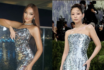 Tới lượt Jennie bị Hoa hậu tố ăn cắp phong cách đi Met Gala