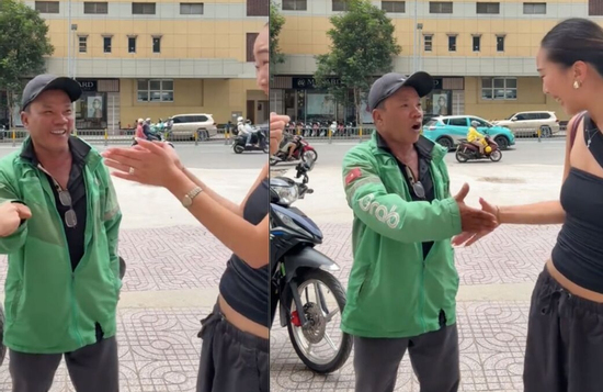 2 khách Tây vui như Tết khi gặp anh xe ôm nói tiếng Anh như gió, biết cả từ lóng