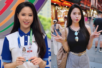 Đầu quân cho VTV sau khi lọt top 10 Hoa hậu, mỹ nhân 1m73 gây sốt khi dẫn 'Nóng cùng World Cup'