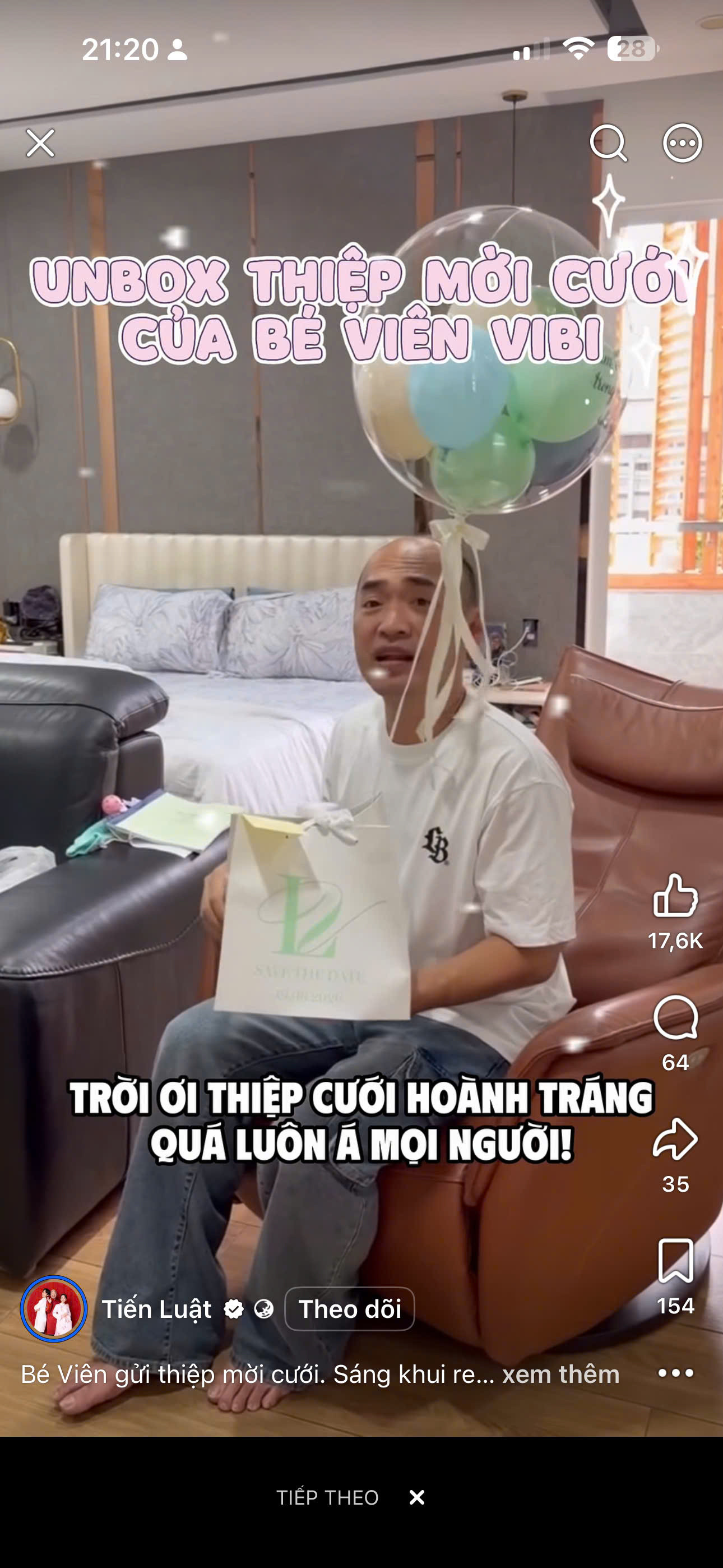 Tiến Luật, Tín Nguyễn,… kinh ngạc thiệp cưới
