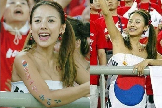 Ảnh Lee Hyori cổ vũ đội tuyển Hàn Quốc hot trở lại: Đúng là 'nữ hoàng gợi cảm' của showbiz!