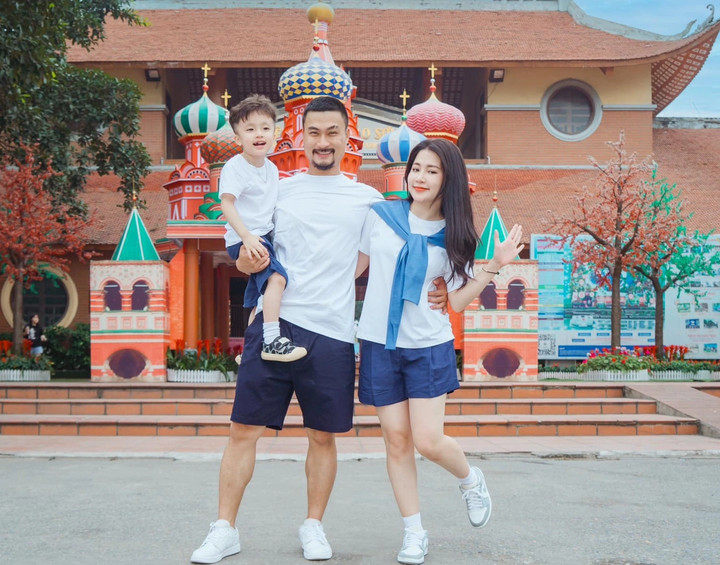 Gia đình nhỏ của Duy Hưng.