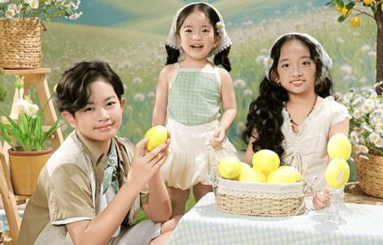 Không thể rời mắt khỏi khung hình 'gấp 3 visual' của 3 hot kid nhà Khánh Thi - Phan Hiển