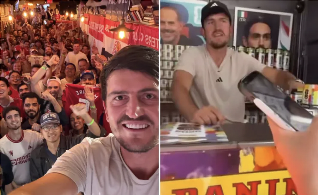 Đam mê khó bỏ: Harry Maguire được bắt gặp mở sạp phát sticker World Cup dù bị tuyển Anh loại插图 screen shot 2026 06 20 at 153403