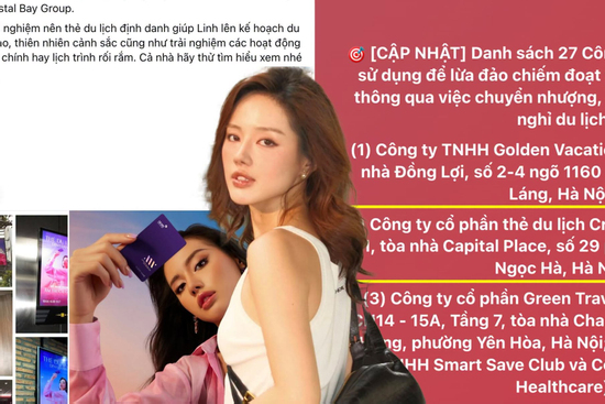 Cô Em Trendy từng là đại sứ cho thẻ du lịch Crystal Bay, doanh nghiệp liên quan vụ án 'hợp đồng kỳ nghỉ'