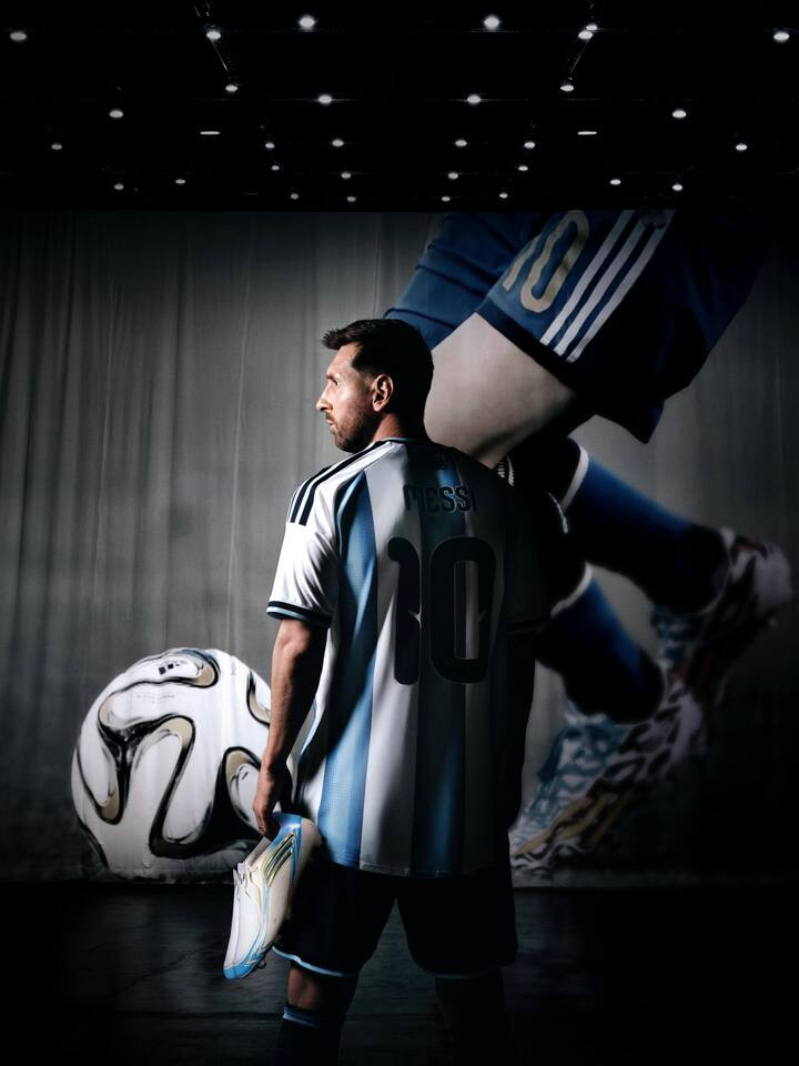 Mẫu giày thiết kế riêng được Messi sử dụng tại World Cup 2026. (Ảnh: Adidas)