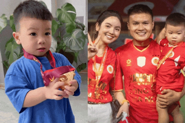 Quang Hải - Chu Thanh Huyền nở mày nở mặt vì quý tử ở trường, xứng đáng học phí hơn 200 triệu/năm