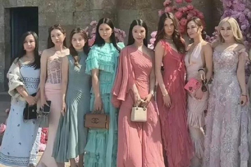 Nhìn dàn phù dâu ở hôn lễ thiếu gia Hà Du Quân liền hiểu thế nào là 'đại hội hào môn' giới siêu giàu