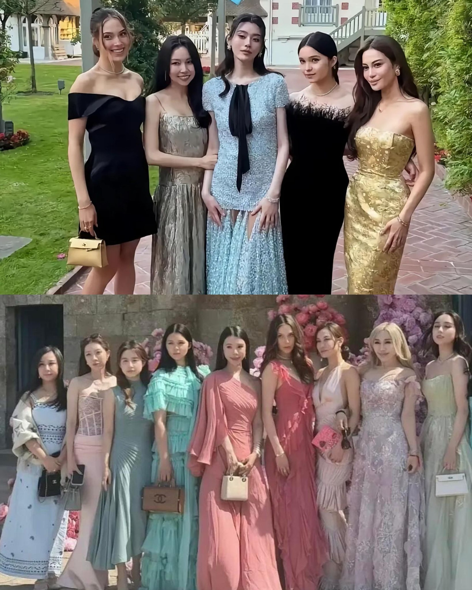 Nhìn dàn phù dâu trong hôn lễ Hề Mộng Dao và Hà Du Quân liền hiểu thế nào là