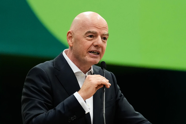 Chủ tịch Liên đoàn bóng đá thế giới, ông Gianni Infantino. (Ảnh: AP)