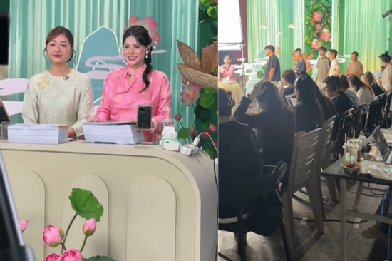 Võ Hà Linh lần đầu công khai hậu trường phiên super live, con gái nói một câu nghe tan chảy