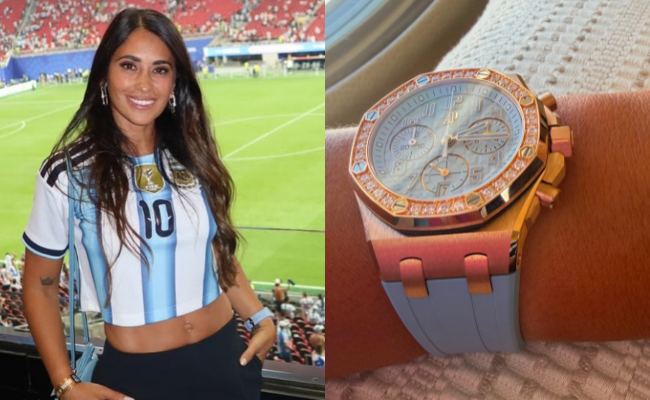Vợ Messi đeo đồng hồ tiền tỷ, khoe eo thon gợi cảm khi cổ vũ Argentina插图 avatar1