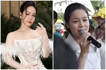 Ca sĩ Nhật Kim Anh mặc giản dị, bán kẹo kéo và hát bên đường gây xôn xao