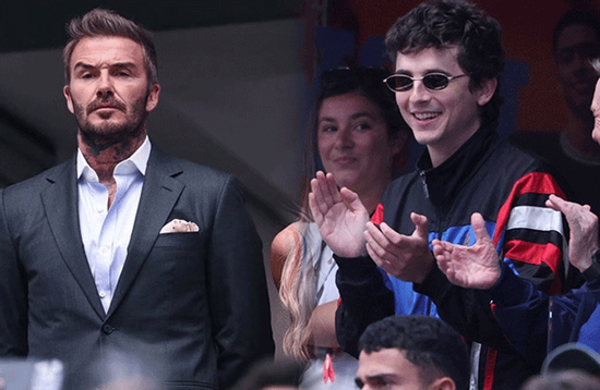 David Beckham đọ visual với Timothée Chalamet trên khán đài World Cup: Ai hơn ai?