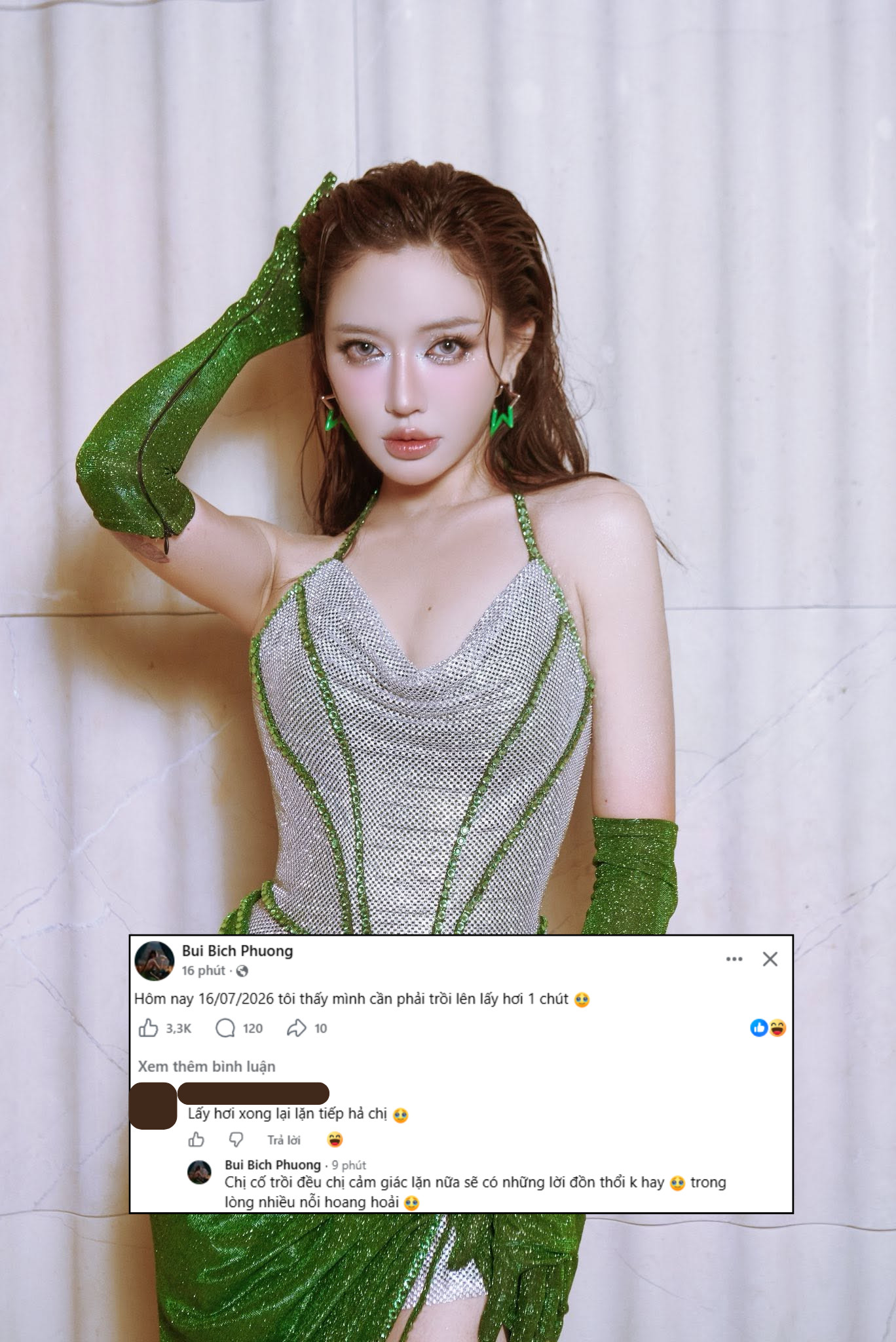 Bích Phương đăng status cập nhật tình hình