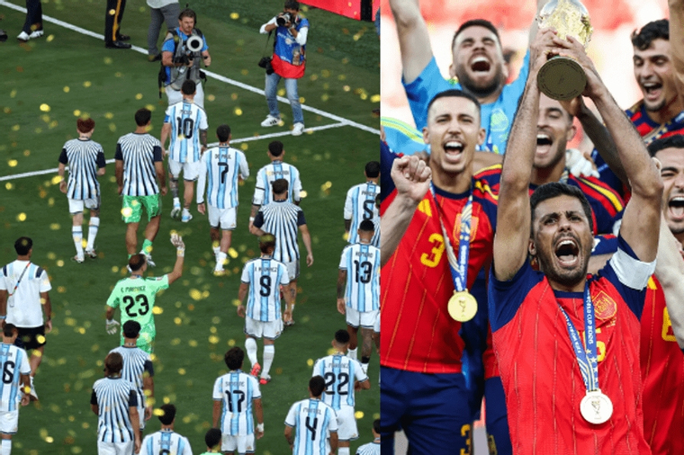 Tranh cãi: Messi cùng dàn cầu thủ Argentina quay lưng đi khi Tây Ban Nha nâng cúp World Cup, bỏ thẳng vào đường hầm
