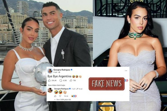 Vợ sắp cưới của Ronaldo chính thức lên tiếng sau khi bị mạo danh trên Facebook, làm rõ vụ status 'Bye Bye Argentina' gây bão