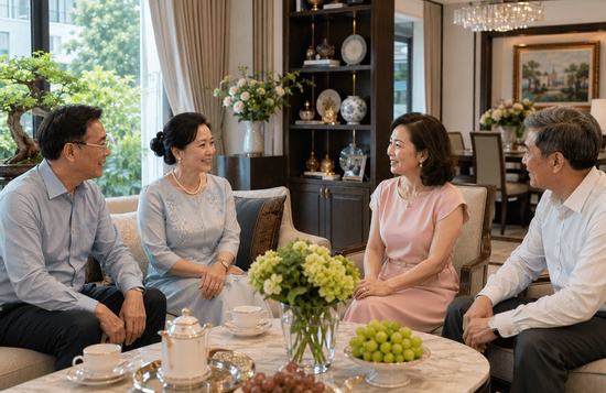 Nhìn một việc trong bữa cơm với gia đình thông gia tương lai, người bố trăn trở không muốn gả con