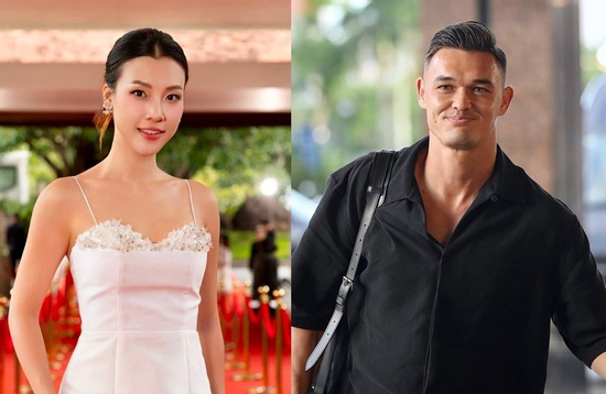 Thủ môn Lê Giang Patrik và MC Hoàng Oanh lộ hình ảnh hẹn hò