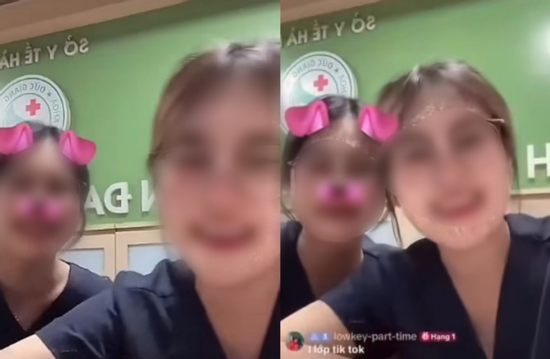 Danh tính 2 cô gái mặc áo blouse dọa 'tiêm thuốc độc' trên Tiktok gây bức xúc