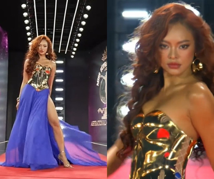 Mai Ngô trượt mất chiến thắng ở phần thi Top Model thuộc Hoa hậu Siêu quốc gia.