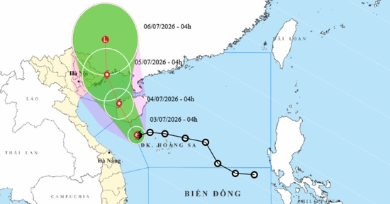 Bão số 1 chính thức hình thành, hướng vào ven biển Quảng Ninh - Hải Phòng