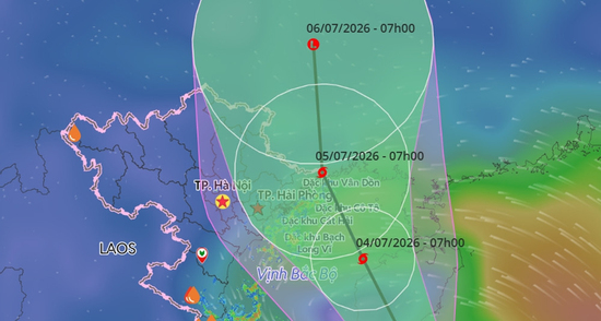 Bão số 1 Maysak đổi hướng, Đông Bắc Bộ sắp hứng mưa rất to