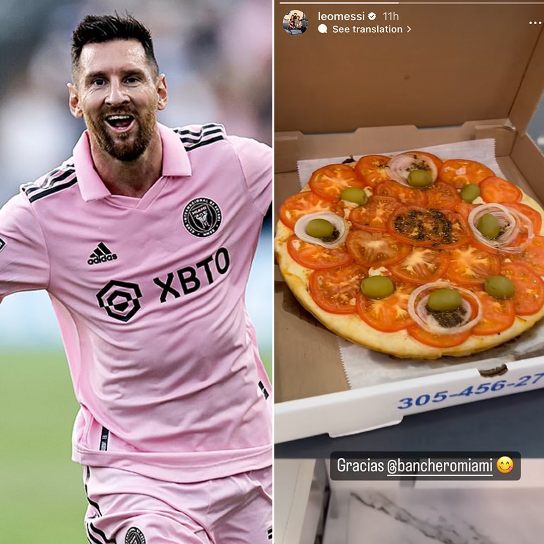lionel messi did not come all this way to the us just to eat pizza that looks like thisunacce