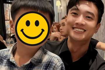 Quốc Trường xuất hiện bên con trai 7 tuổi