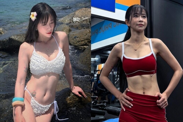 'Hoa khôi làng võ' khoe vòng eo đẹp không tưởng với bikini, hé lộ bí quyết từ gần 30 năm tập võ