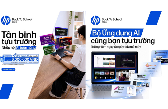 HP tặng 4 ứng dụng AI trị giá 6 triệu khi mua laptop Mùa Tựu Trường