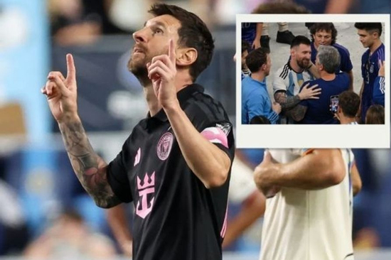 Xúc động khoảnh khắc Messi ghi bàn đầu tiên sau khi cha qua đời, ngửa mặt hướng lên bầu trời tri ân người bố quá cố