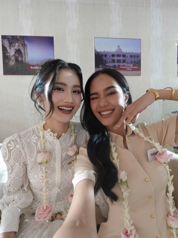Tình bạn gắn kết giữa Ý Nhi và đương kim Miss World Opal Suchata