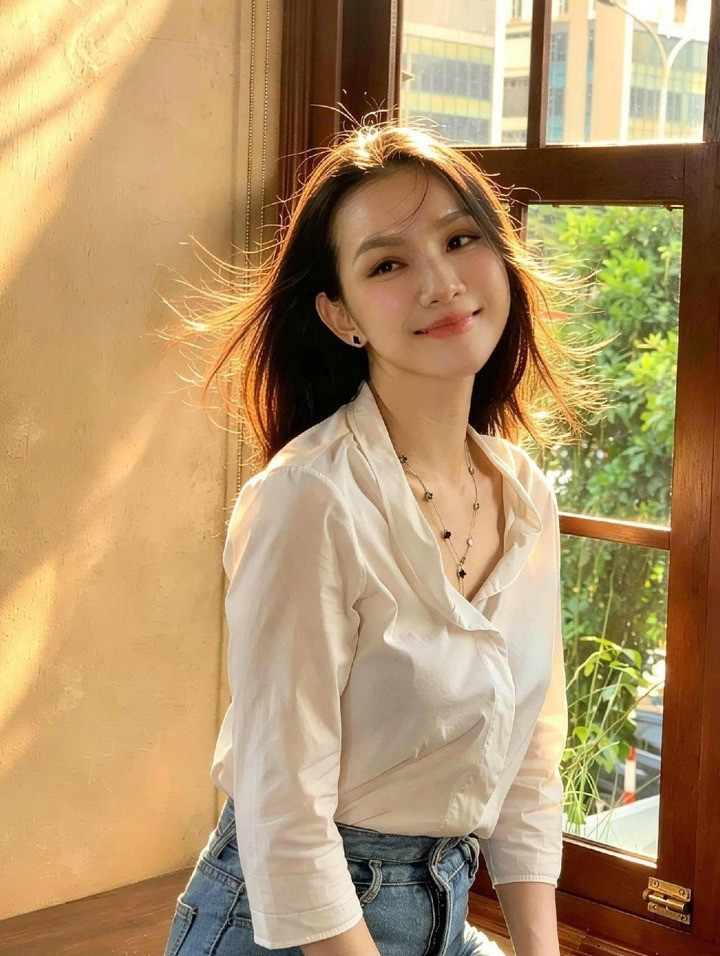 Ảnh hẹn hò thời trẻ của hoa hậu Thùy Lâm và chồng tiến sĩ gây sốt插图2 Nhan sắc rạng rỡ tuổi 39 của hoa hậu Thuỳ Lâm.