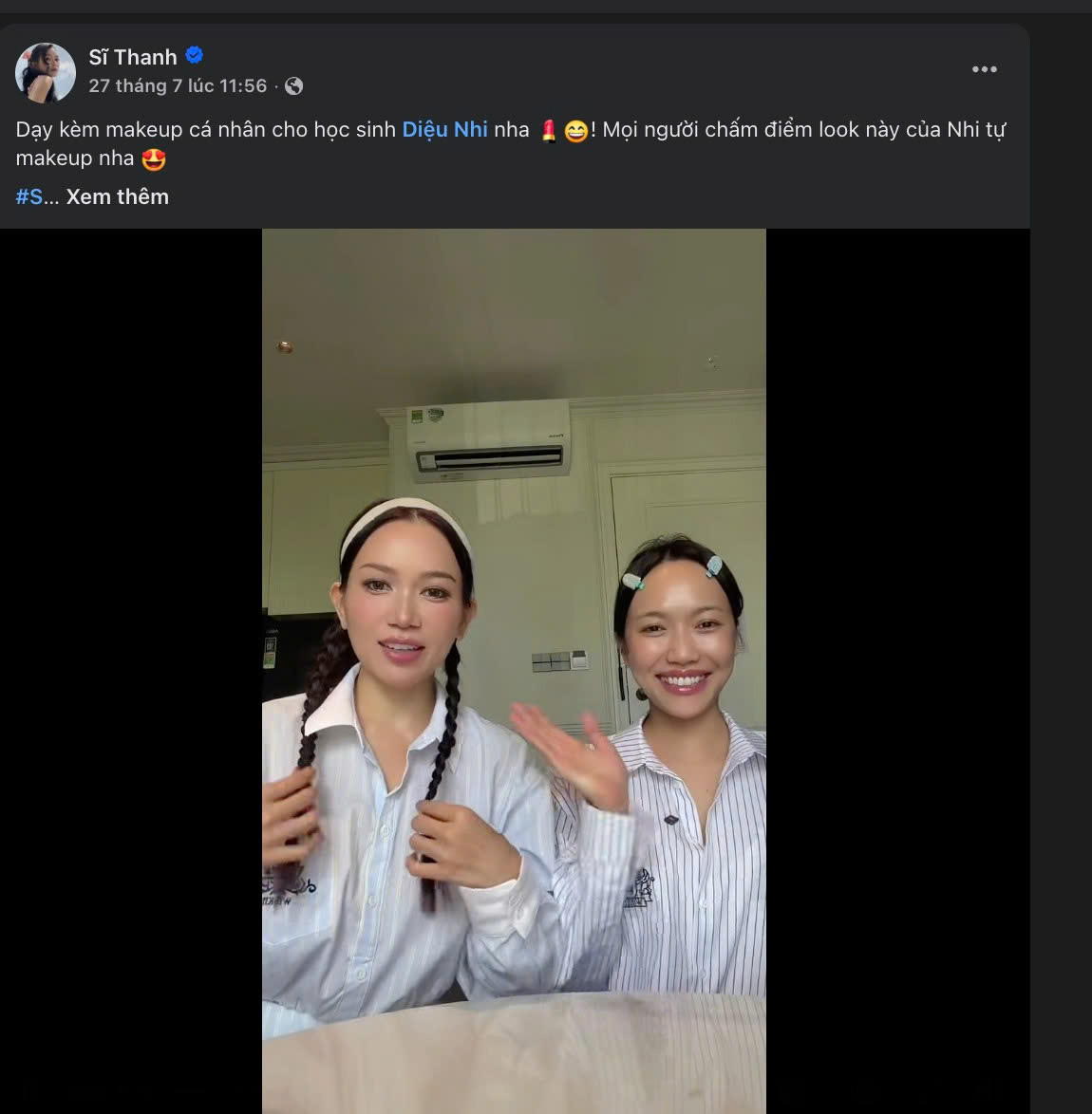 Học phí 50 triệu của lớp make-up Sĩ Thanh gây bàn tán插图2 Sĩ Thanh mở lớp dạy trang điểm học phí 50 triệu gây tranh cãi