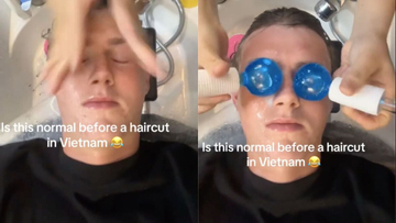 Clip anh Tây 'phê' và ngơ ngác khi gội đầu massage ở Việt Nam hút 24 triệu view