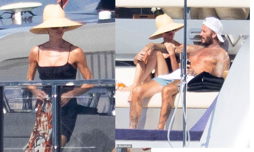 Victoria Beckham khoe body nóng bỏng tuổi 52 trên du thuyền 500 tỷ cùng David Beckham插图7