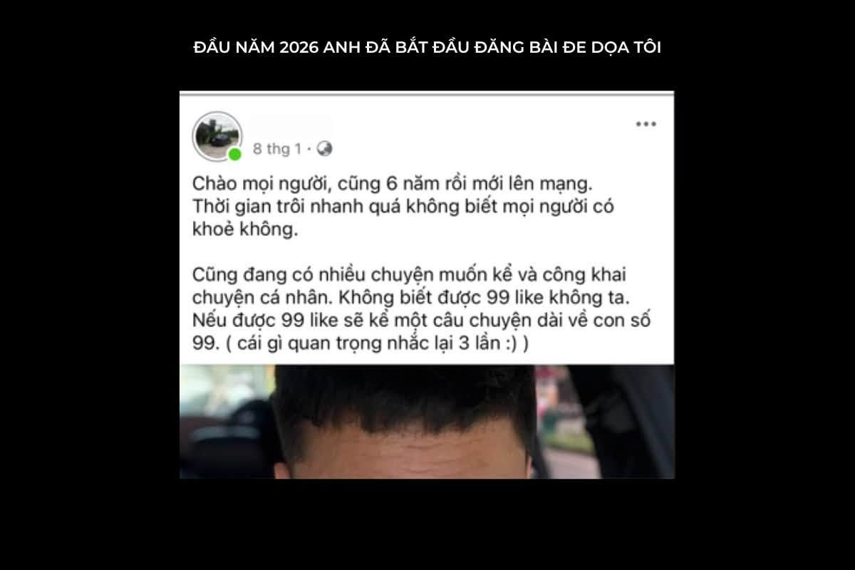 Hình ảnh status của chồng được&nbsp;Thư Đan Nguyễn đính kèm bài đăng