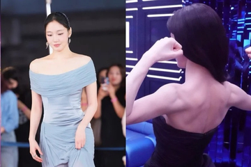Không phải váy áo, đây là lý do bờ vai Kim Go-eun và Go Yoon-jung chiếm spotlight tại Blue Dragon 2026