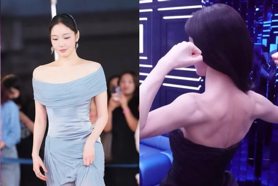 Không phải váy áo, đây là lý do bờ vai Kim Go-eun và Go Yoon-jung chiếm spotlight tại Blue Dragon 2026