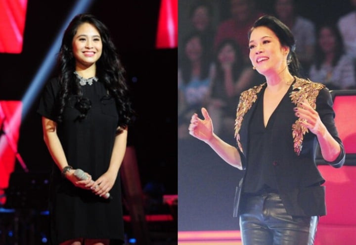 Thu Phương là huấn luyện viên của Kiều Anh tại Giọng hát Việt 2015.