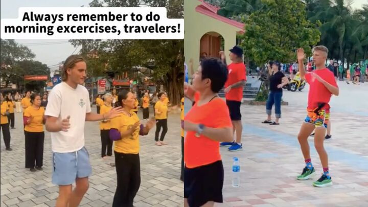 Du khách Tây: Không khí tập thể dục sáng ở Việt Nam 'có tính gây nghiện rất cao' - 2
