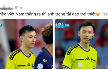Sốc visual trọng tài trận Việt Nam 3-1 Campuchia: Trẻ như sinh viên, điển trai hút mắt