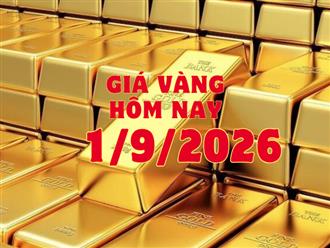 Giá vàng hôm nay, ngày 1/9/2026: Vàng nhẫn thấp hơn thế giới 1 triệu đồng/lượng