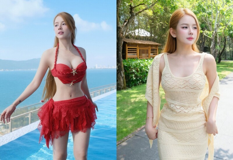 Búp bê Đà Nẵng khoe đường cong quyến rũ trong loạt ảnh bikini, cõi mạng 'đứng ngồi không yên'