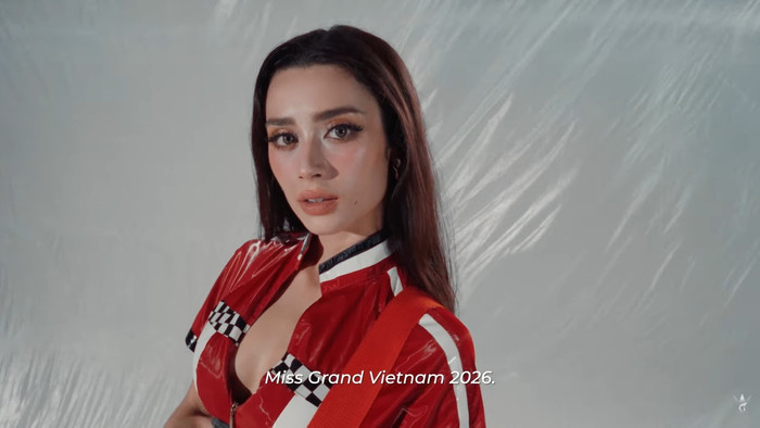 Emoura Phạm trong video giới thiệu tại Miss Grand International 2026.