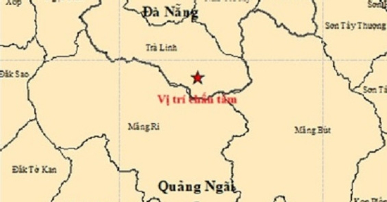 Liên tiếp 4 trận động đất xảy ra ở Đà Nẵng và Quảng Ngãi rạng sáng 21/9