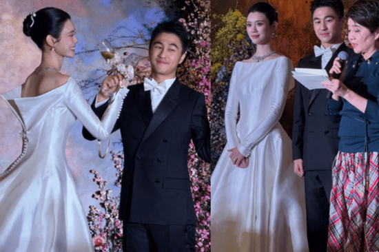Hề Mộng Dao mặc lại váy cưới Dior trong tiệc cưới ở Macau, 'bà Tư' gia tộc vua sòng bạc công khai cảm ơn con dâu