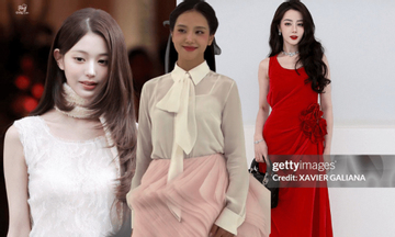 Jisoo nén khóc, nhường hết phần sang cho Jang Wonyoung và Địch Lệ Nhiệt Ba tại show Dior